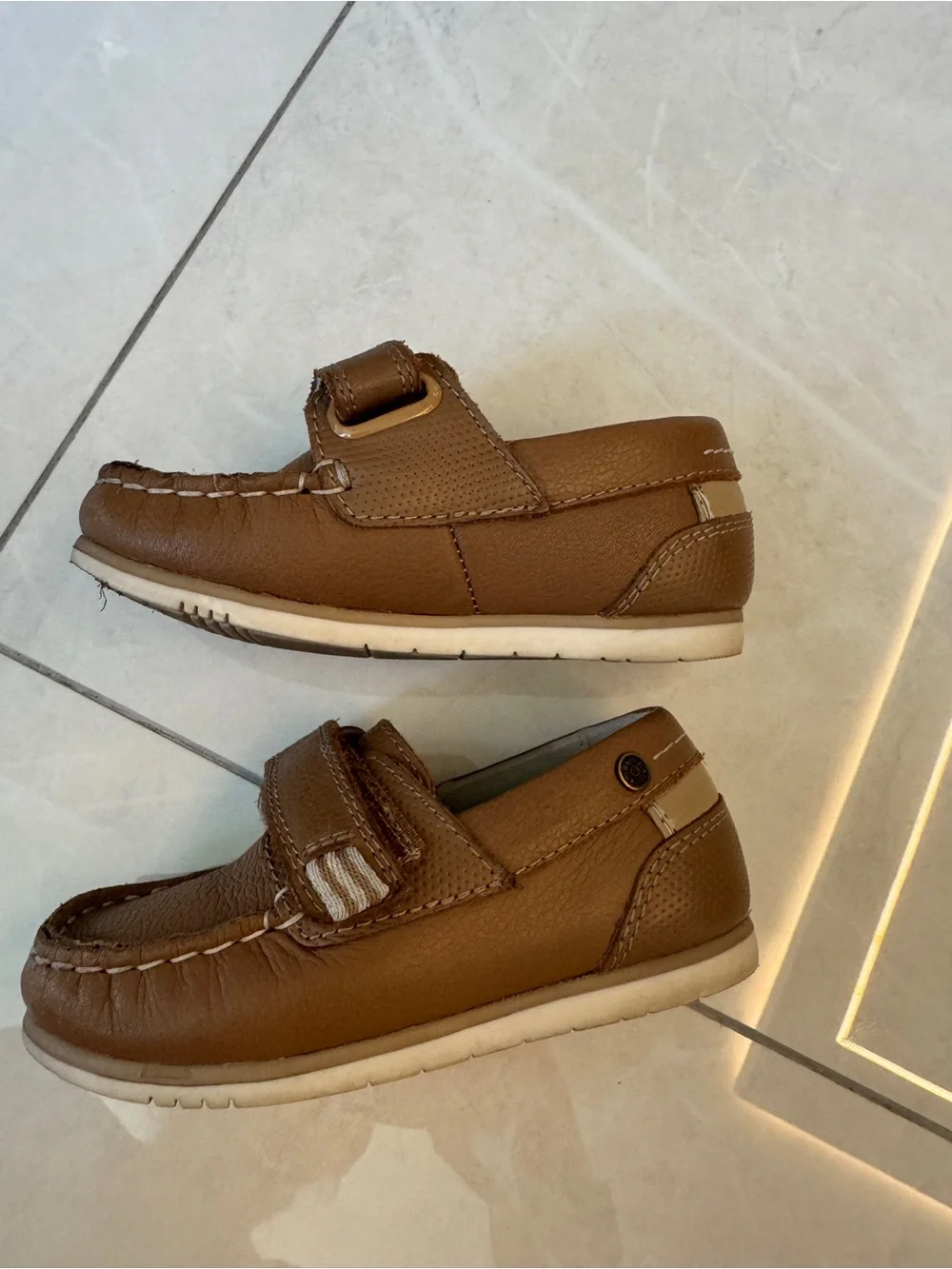 Mayoral Brown Toddler Moccasin-Style Leather Shoes